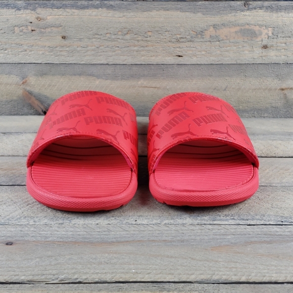 Puma Cool Cat Bold 2 Men's Slides Sandals Red NEW - Picture 6 of 9